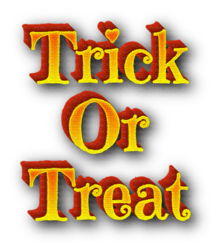 Trick or treat - png ฟรี