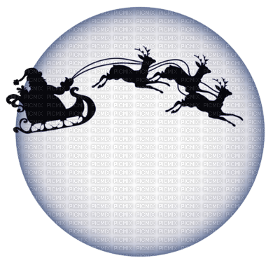christmas--moon-sleigh ---jul--tomte renar-måne - gratis png