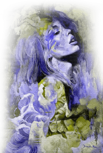 dolceluna spring summer painting woman art - δωρεάν png