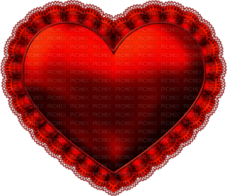 lace heart - 無料png