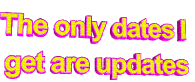 Kaz_Creations Text Logo The Only Dates I Get are Updates - Бесплатный анимированный гифка