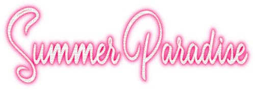 Summer Paradise Text - PNG gratuit