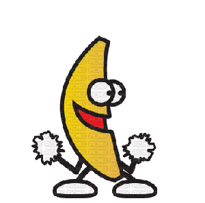 dancin banana - GIF animasi gratis