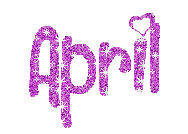 Kaz_Creations Text Names April - GIF animasi gratis