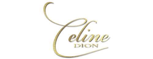 Celine Dion Text Gold - Bogusia - 免费PNG