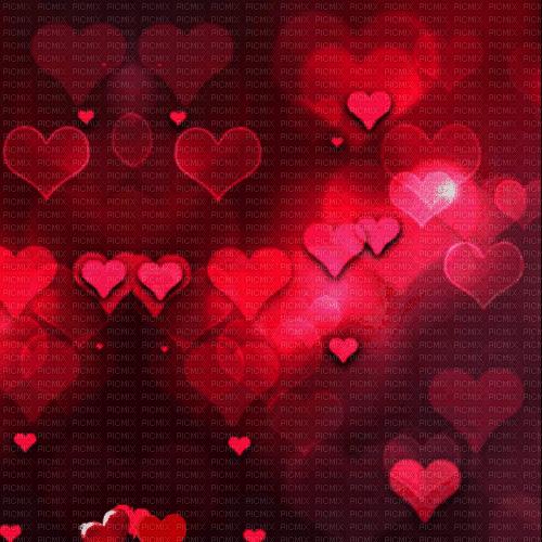 Valentine's.Fond.Red.Hearts.gif.Victoriabea - Безплатен анимиран GIF