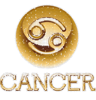Y.A.M._Zodiac cancer text - GIF animado grátis