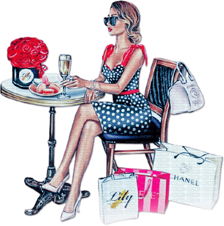 soave woman fashion paris table shopping spring - ücretsiz png