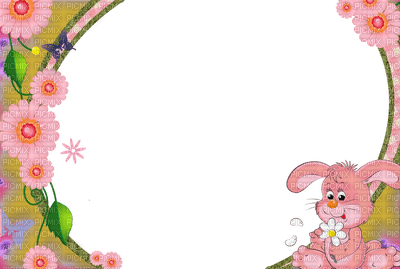 Easter.Cadre.Frame.pink.Victoriabea - 無料png