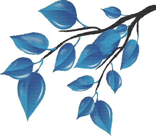♡§m3§♡ blue branch animated gif nature - Free animated GIF