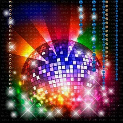 Y.A.M._Music scene disco background - PNG gratuit
