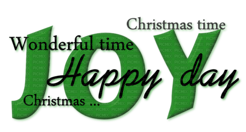 Christmas.Text.Green.Black - PNG gratuit