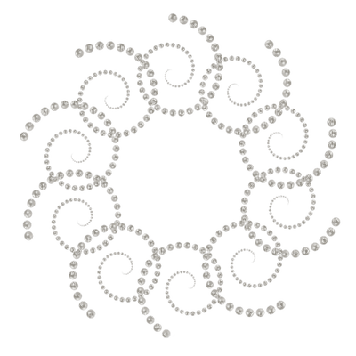 effect effet effekt overlay tube deco pearls white circle abstract - 無料png