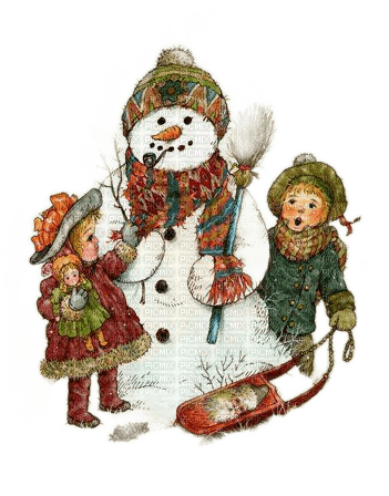 loly33 bonhomme de neige enfant - δωρεάν png