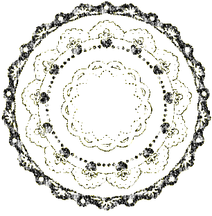 ✿♡Circle Black Mandala Glitter♡✿ - Bezmaksas animēts GIF