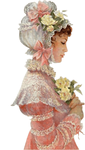 vintage woman bride - фрее пнг