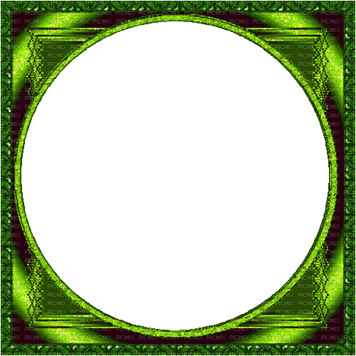 cadre vert brillant - Бесплатный анимированный гифка