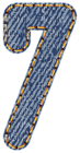 Kaz_Creations Numbers Jeans 7 - бесплатно png