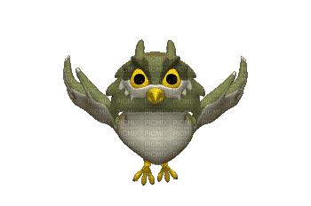 Flapping Owl gif - GIF animasi gratis