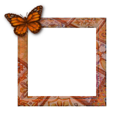Small Orange Frame - darmowe png
