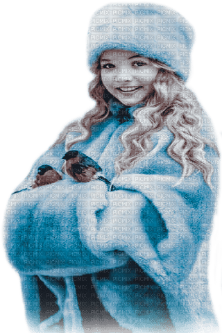 soave children girl winter blue brown - bezmaksas png