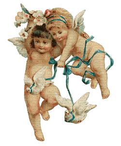 Vintage Angels - nemokama png