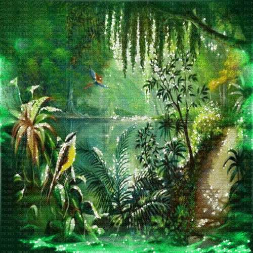 jungle milla1959 - GIF animé gratuit