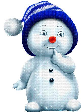snowman  by nataliplus - GIF animado gratis
