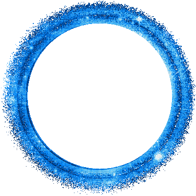 blue circle frame (created with gimp) - GIF animé gratuit
