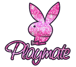 playmate bunny glitter - Animovaný GIF zadarmo