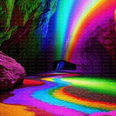 Rainbow Cave - PNG gratuit