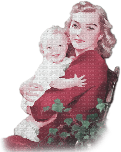 soave woman vintage children mother pink green - бесплатно png