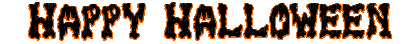happy halloween black and orange text - 免费动画 GIF