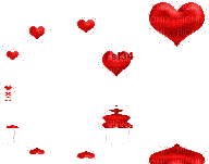 coe coeur love rouge glitter gif deco animé - Bezmaksas animēts GIF