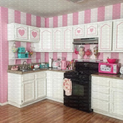 Pink Kawaii Kitchen - png gratis