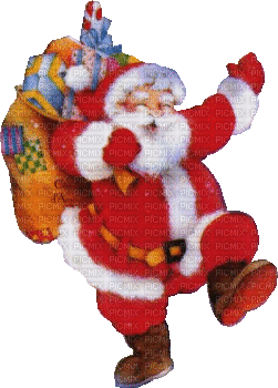 Noël Père Noël gif tube_Christmas Santa Claus gif - GIF animé gratuit