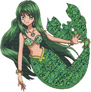 mermaid melody Rina Toin - GIF animado gratis