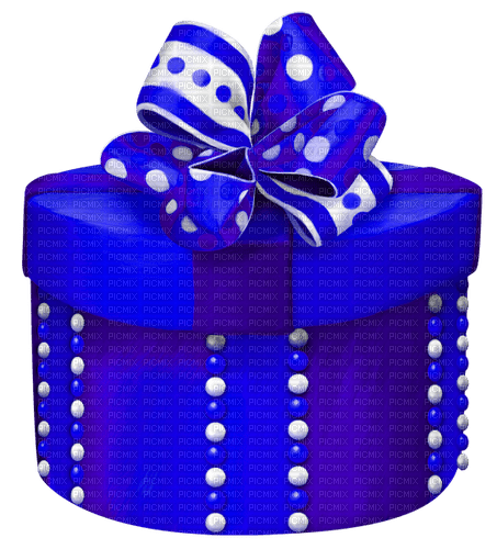 Gift.Box.White.Blue - png gratuito