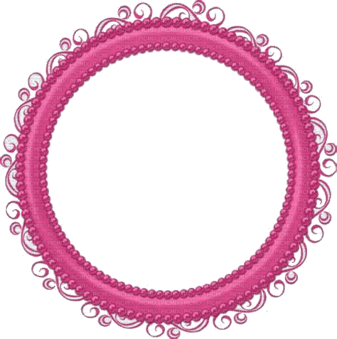 Pink Circle Frame - безплатен png