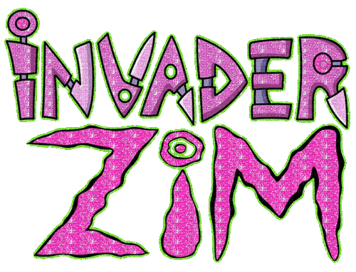Invader Zim Logo - Бесплатный анимированный гифка
