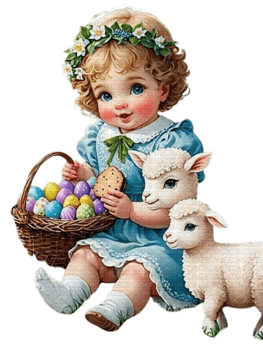easter, ostern, vintage - png gratuito