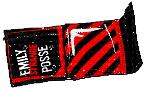 emily the strange wallet - 無料のアニメーション GIF
