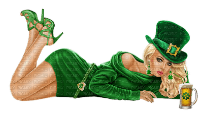 St. Patrick woman - nemokama png