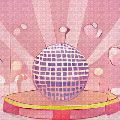 Pink Disco Ball Stage - kostenlos png