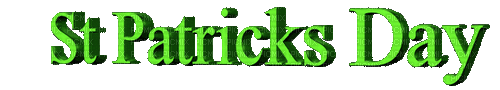 Saint Patricks Day. Text. Leila - Gratis animeret GIF
