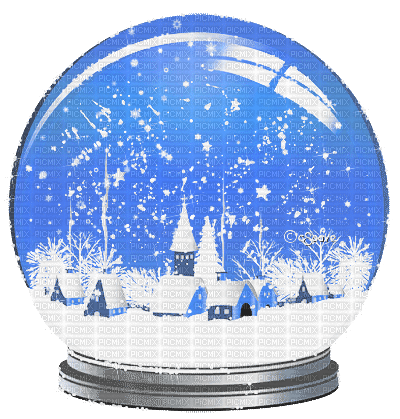 soave deco christmas animated winter globe - Ilmainen animoitu GIF