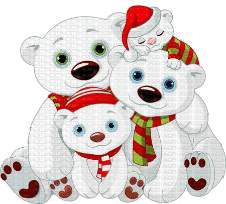 Winter, Eisbären - bezmaksas png