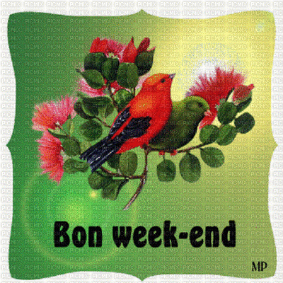 bon week-end - Animovaný GIF zadarmo