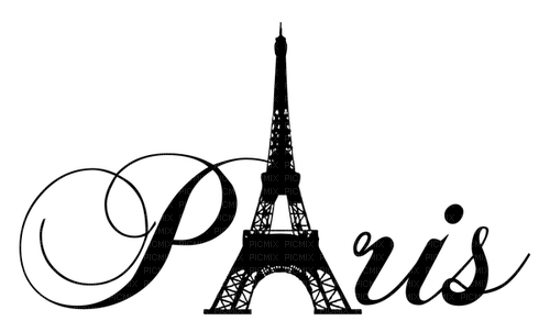 Text Paris - δωρεάν png