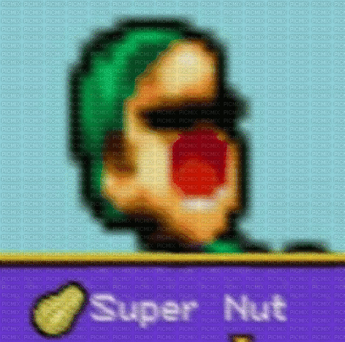super nut luigi - GIF animado grátis